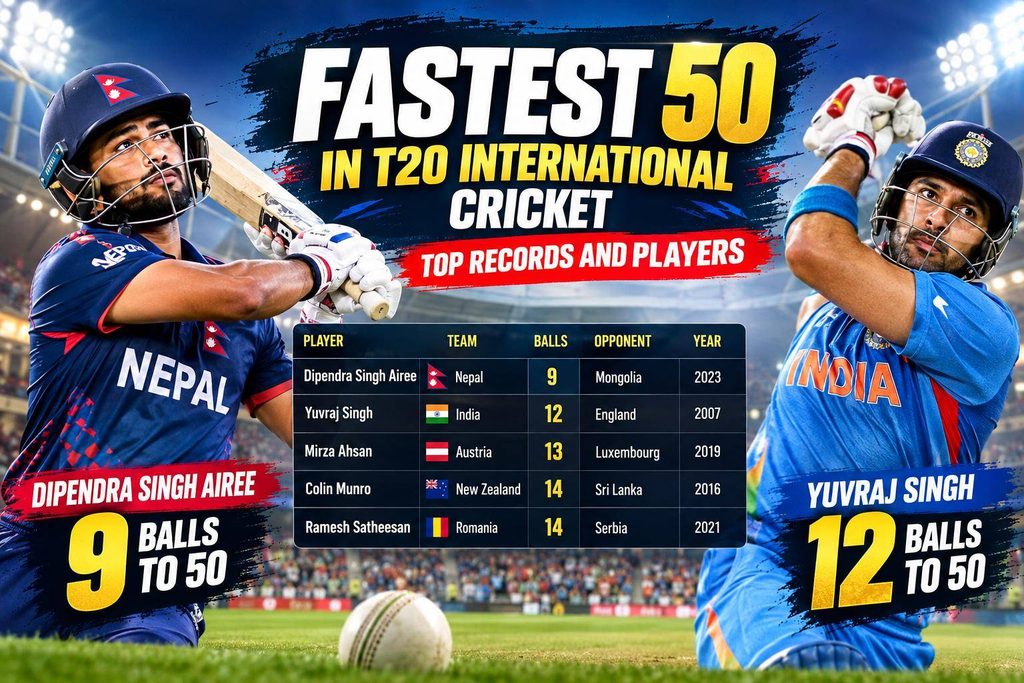 Fastest 50 in T20 International Cricket