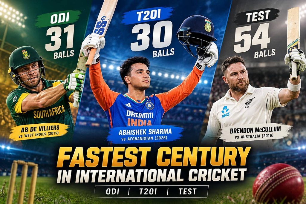 Fastest Century in International Cricket