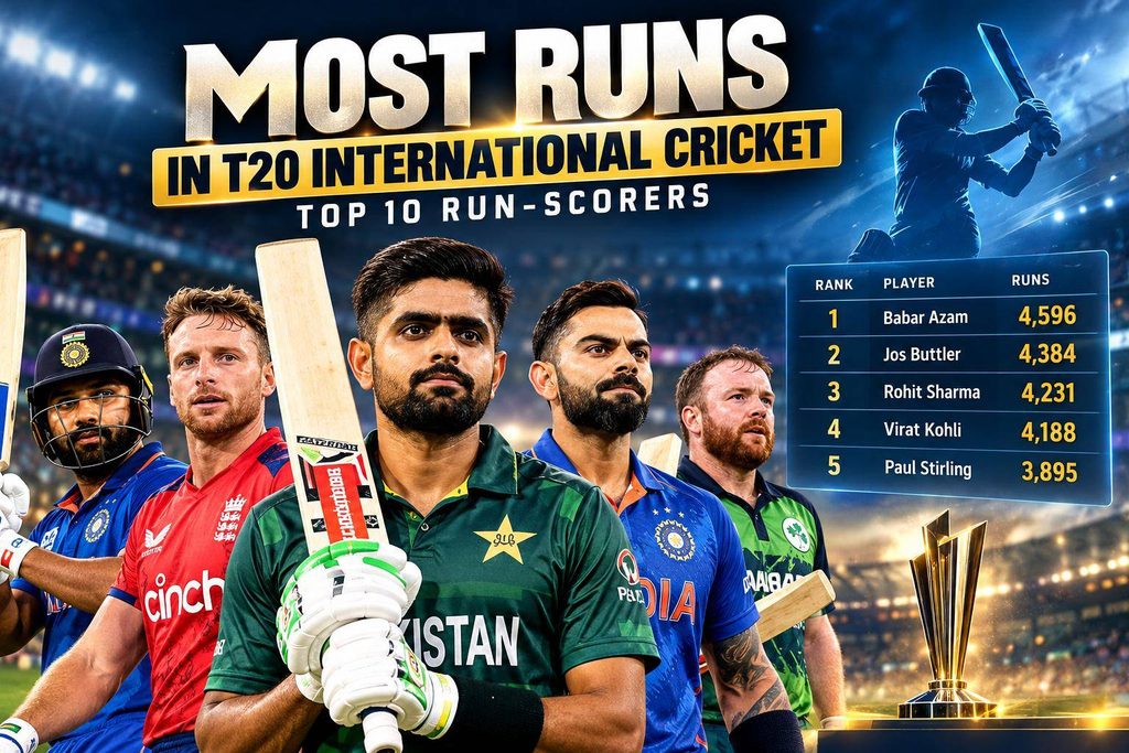 Most Runs in T20 International Cricket